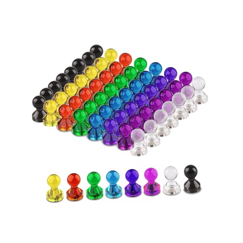 80個セット マグネットピン 超強力 磁石ピン マグネットフック 小物収納 冷蔵庫 ホワイトボード 地図 掲示板 最適 学校 事務所 キッチン オフィス用品 マルチカラー