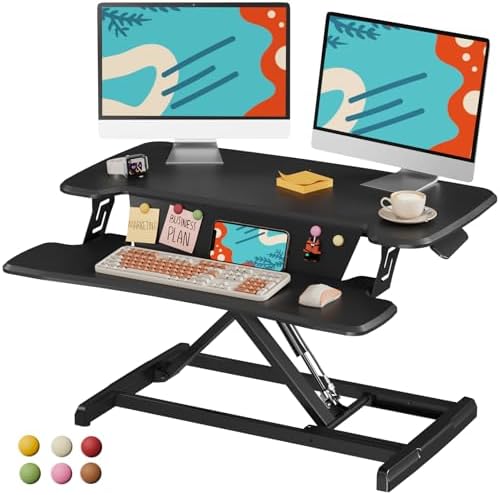 JOY worker Standing Desk Converter, 32" Height Adjustable Sit Sta...