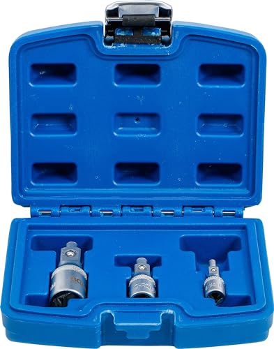 BGS 198 | Verlängerungs-Satz mit Magnethalter | 6,3 mm (1/4') / 10 mm (3/8') / 12,5 mm (1/2') | 3-tlg.