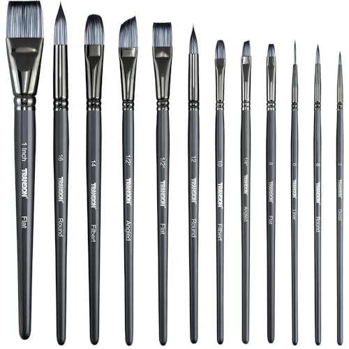 Transon Artist Paint Brush Set of 12 for...
