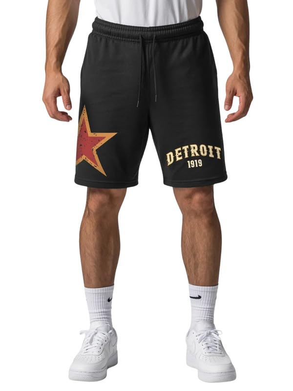 Men’s Printed Cotton Shorts | Gym, Workout & Running Shorts for Men | Phone Safe Pockets | Adjustable Drawstring Waistband | Sizes S to 6XL-image-22