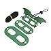Small Reptiles Animals Harness Soft Adjustable Bearded Dragon Leash Lizard Pet Traction Rope (Green Wings)