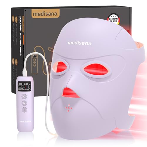 Medisana 3D Red Light Therapy Mask for Face, 336 LEDs Light Thera...