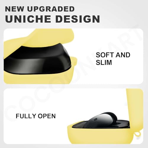 Image of Soft Silicone Case Cover for Samsung Galaxy Buds Core (Yellow)