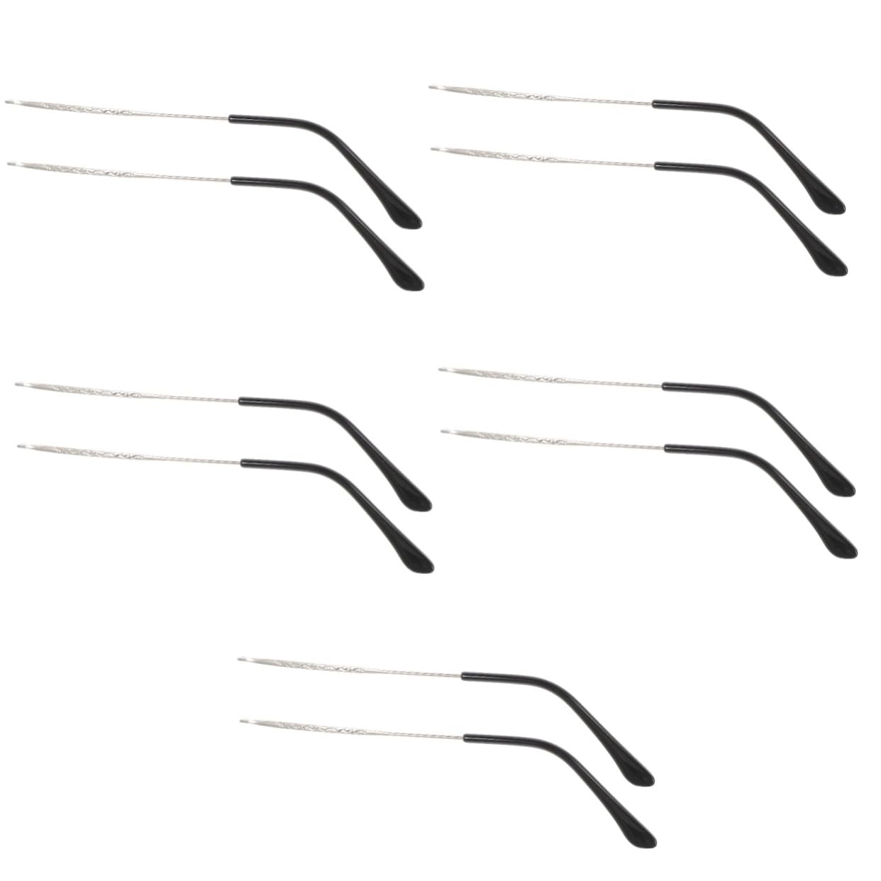 Healeved 5 Pairs Glasses Arm Replacement Replacement Temple Arms Durable Stylish