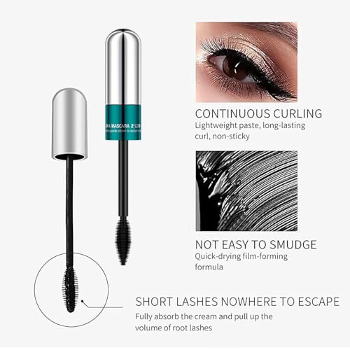 GHFCZOO Dual-Brush Lengthening & Volumizing Mascara (Pack of 2) - Waterproof Black — view 6
