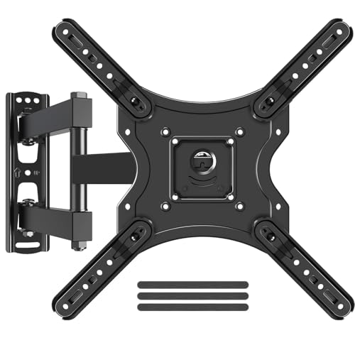 Image of ELIVED Full Motion TV Wall Mount for Most 26-60 Inch TVs, Articulating Arms Swivel and Tilt tv Mount, Wall Mount Brackets Max VESA 400x400, Single Stud Perfect Center Design, Holds Up to 77 lbs.