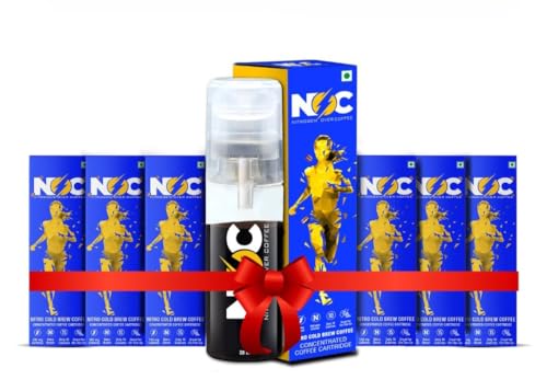 Image of NOC Weekly Pack (Buy 6 Get 1 Free) - India's First High-Caffeine Cold Brew Coffee Shot | 2.4x High-Caffeine Liquid Instant Coffee | Premium Brazil & Ethiopia Bean Blend | Smooth, Creamy & Low-Acidic