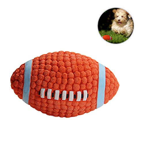 Brinquedo de borracha para cães de estimação da Amosfun com bolas de rugby para cães filhotes de est