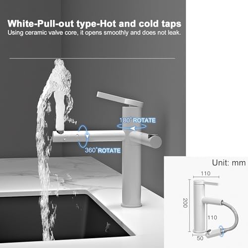 Ceramic Laundry Sink with Washboard - Undermount Bathroom Vessel Sink, Lavatory Vanity Sink with Overflow, Complete Set with Faucet & Drain, Perfect for Home Bathroom Use