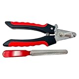G.B.S Dog & Cat Pets Nail Trimmers and Clippers - with Safety Guard to Avoid Over Cutting, Free Nail File, Stainless Steel Blade - Professional Grooming Tool for Pets