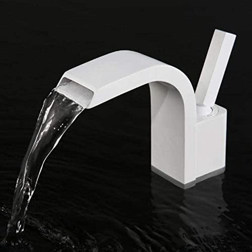 Robinet de lavabo noir mat réglage précis eau chaude et froide - 3
