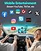 Wireless Apple CarPlay with Backup Camera: 7” HD Touchscreen Car Stereo - Bluetooth, GPS, Voice Control, Mirror Link, Plug-and-Play for All Vehicles