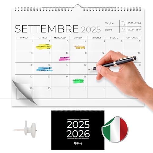 Finoly Wall Calendar July 25 Dec 26 (18 Months) Nature | Academic Calendar 2025-2026 | Monthly Calendar 25/26 30x21 cm A4 | Tear-Off Month to View (Minimalist italian wall) Finoly Wall Calendar July 25 Dec 26 (18 Months) Nature | Academic Calendar 2025-2026 | Monthly Calendar 25/26 30x21 cm A4 | Tear-Off Month to View (Minimalist italian wall)