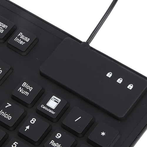 Teclado plegable de 108 teclas Aramox con cable USB y diseño silencioso 4