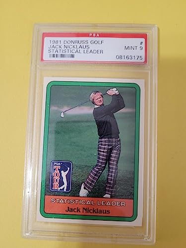 Jack Nicklaus Rookie Card PSA 9 1981 Donruss Golf RC