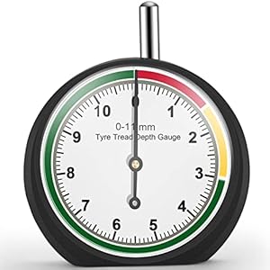 GODESON bandenprofieldieptemeter, 0-11 mm metrische liniaal voor autobanden, meetinstrument voor motor-, auto- en…