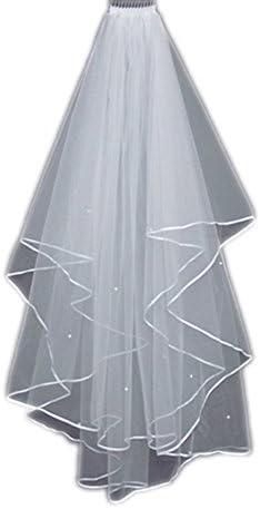 Belle House Ivory Pearls Bridal Veils 2 Tiers for Wedding Bride BH11001IV