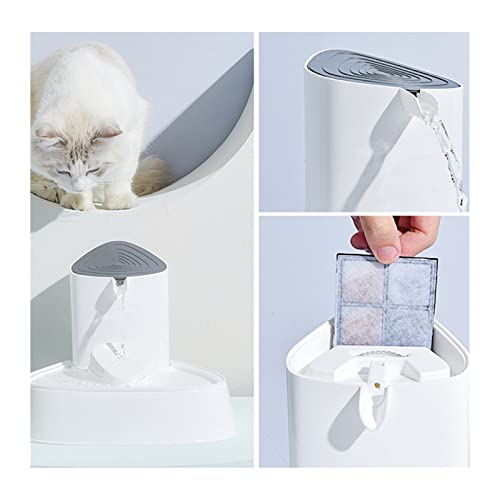 Fuente automática para agua de mascota 3L con filtro miniatura 5