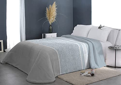 EDREDÓN Sherpa Modelo Shiva con Borreguito DE REIG MARTÍ para Invierno (Azul, Cama 180 cm.) Cover