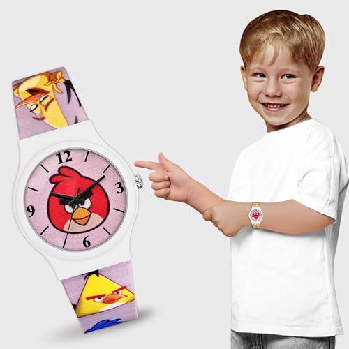 Image of Acnos Character Kid's Happy Colorful Water-Resistant Durable Watch for Boys Kids Boy with Fun Designs Adjustable Strap Positive Messages Watch for Kids