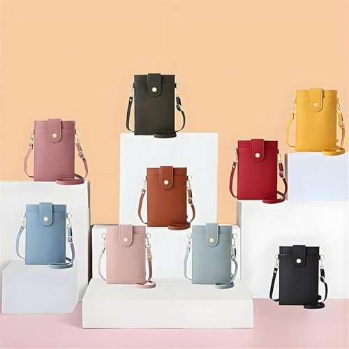 Purrcase 2025 New Women's Ultra-Slim Vertical Phone Wallet, with Card Slots and Pockets, PU Crossbody Bag3