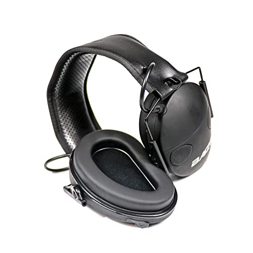 Baize Tactical Electronic Shooting Ear Protection 4-Mics Ear-Shaped Earmuffs Anti-Noise Sound Amplification Headphones For Outdoors #TOP1