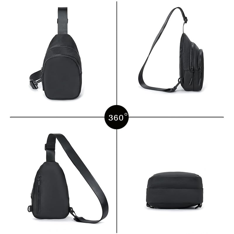 Solid Sling Bag for Women and Men Small Backpack Crossbody Chest Bag Fanny Packs Purses for Outdoors Traveling (Off-white)4