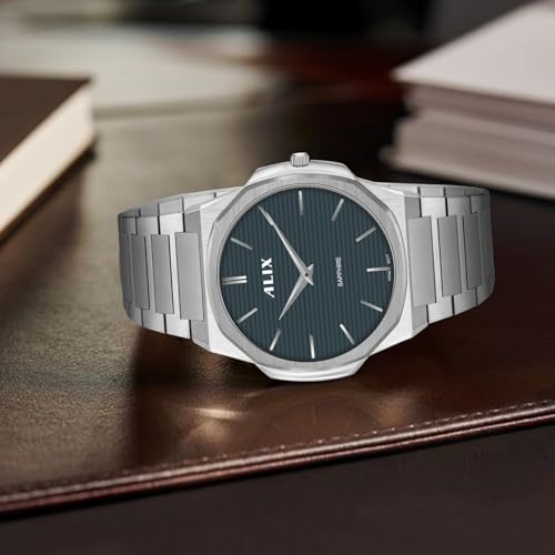Image of ALIX AL2913 Men's Waterproof Multifunctional Stainless Steel Strap Quartz Analog Watch
