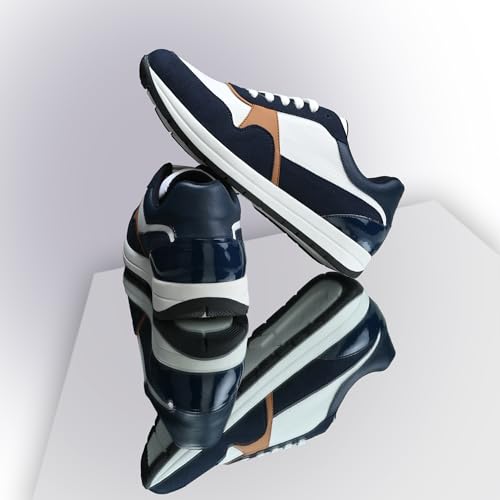 Image of Cruiser Mens Running Shoes|Everyday Sneakers with Effortless Vibes|Casual Breathable Walking Shoes|Sport Athletic Sneakers|Gym Comfortable Lightweight Shoes (Pace-1)