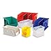 Hang/Stack Bin, 3Hx4-1/8Wx7-3/8D, Red