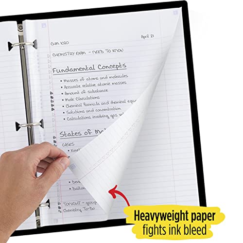 image for Five Star Loose Leaf Paper + Study App, Notebook Paper, College Ruled 