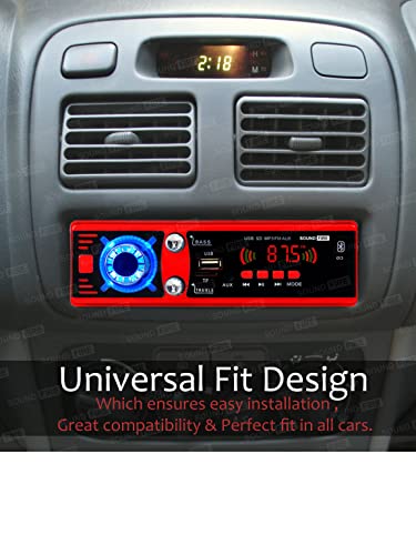 SOUND FIRE SF-0013 (RED) Bluetooth/USB/SD/AUX/FM/MP3 Car Stereo (Single Din)