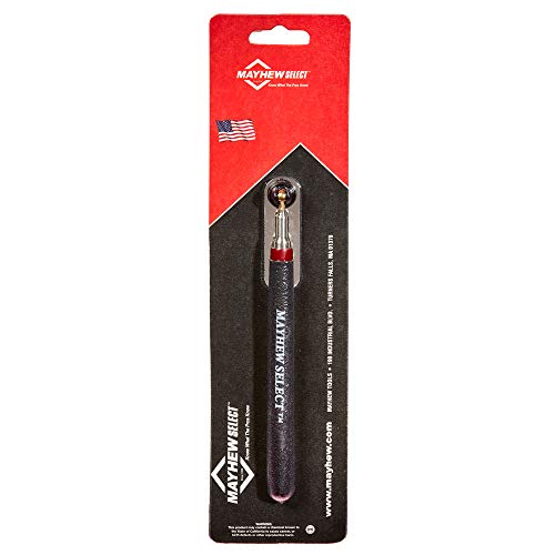 Espejo acrílico telescópico largo Mayhew Tools 17760 de inspección rectangular color negro 2