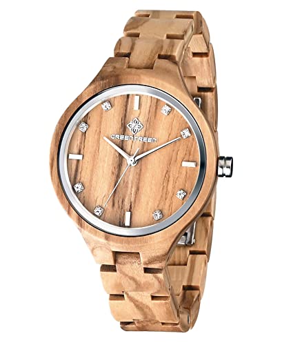 Amexi Reloj de Madera para Mujer, Hecho a Mano Mujeres Relojes de Madera para...
