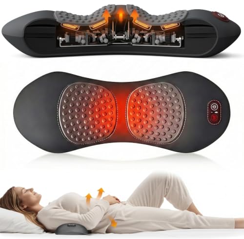 GDHMN 3-in-1 Electric Back Massager Pillow with Heat & Vibration – Gentle Heat Spine Massage Pad, Adjustable Air Cushion Back Support for Office Chair, Bed & Home - image 1
