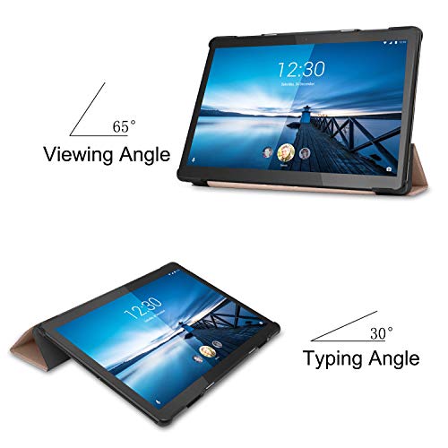 Image of Robustrion Smart Trifold Hard Back Flip Stand Case for M10 FHD Plus 10.3 inch(26cm) - Gold