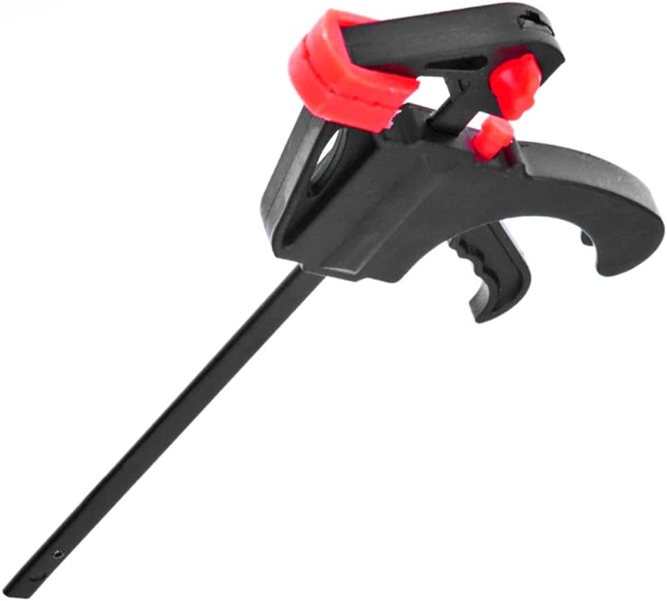 SagaSave 10 Pcs Woodworking Bar F Clamp with Fast Sliding Design for DIY Projects Wood Furniture Gluing Crafting (Red)