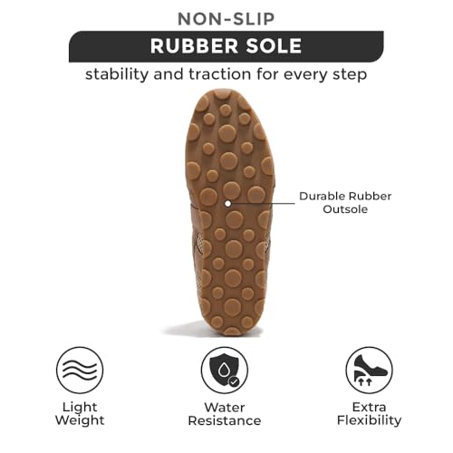 Project Cloud Leather Barefoot Shoes Women – Memory Foam Lace-Up Womens Sneakers – Lightweight & Non Slip Womens Shoes Casual – All-Day Women's Fashion Sneakers for 2025 (Tiger)4