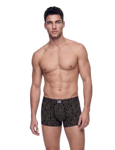Guess Idol Boxer Trunk Pack para hombre en algodón elástico suave 2