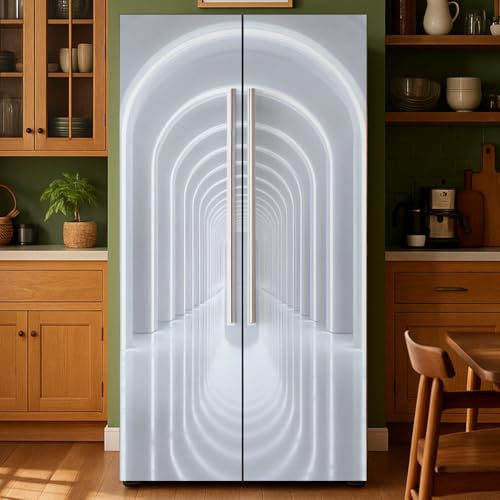 GOMAKERER 2�� 3D���s���X�y�[�X�p�^�[�� ���O���\�ȗ①�Ƀ��b�v�A���ȔS�����①�Ƀh�A�ǉ�r�j�[���Ⓚ�Ƀp�l���J�o�[�X�e�b�J�[ �L�b�`���o�[�����p�A16.34x78.74�C���`