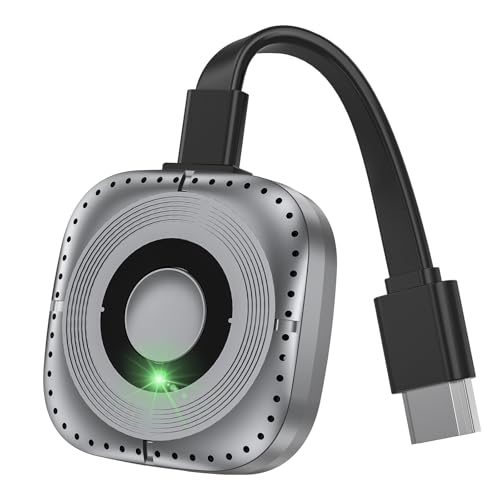 Miracast Wireless HDMI Dongle, Wireless Display Adapter mit Screen Mirror, unterstützt Miracast/AirPlay/DLNA für iOS/Android/Windows/Mac, Streamen auf HDTV/Monitor/Projektor