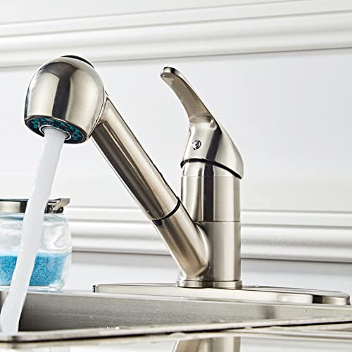 Robinet de cuisine en acier inoxydable anti-calcaire avec bec rétractable