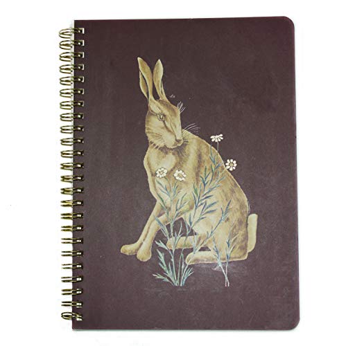 William Morris & Co. - Cuaderno A5 de liebre del bosque con espiral | papel forrado