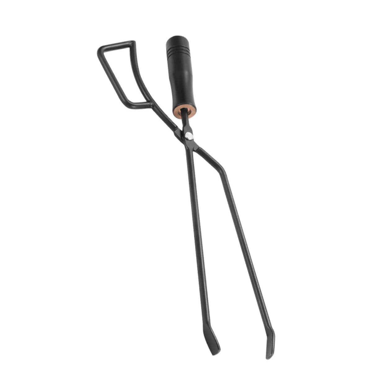 Mipcase Multi Function Iron Charcoal Clip Long Bbq Tong with Ergonomic Handle for Grilling for Charcoal and Logs Bbq Accessory for Outdoor Cooking