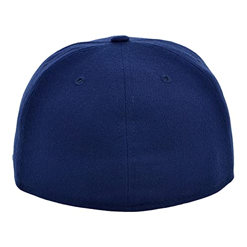Image of Lids Blank Premium Full Court w /Colored Under Visor Fitted Cap