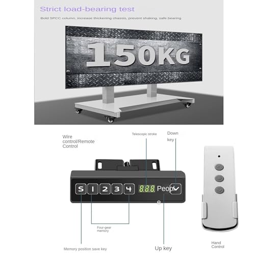 Soporte Móvil con Elevación para TV 52-100 pulg miniatura 5