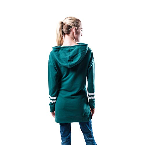 Ultra Game NFL New York Jets Womenss Tunic Hoodie Pullover Sweatshirt Terry, Team Color, Large