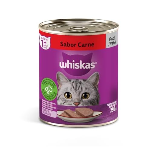 Ração Úmida Para Gatos Whiskas Lata Patê de Carne Adultos 290g