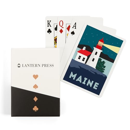 Lantern Press Maine, Faro, 52 Cartas de Póker
